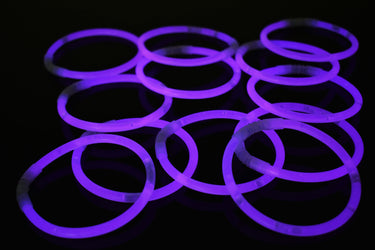 8 inch Premium Purple Glow Stick Bracelets- 100 per package